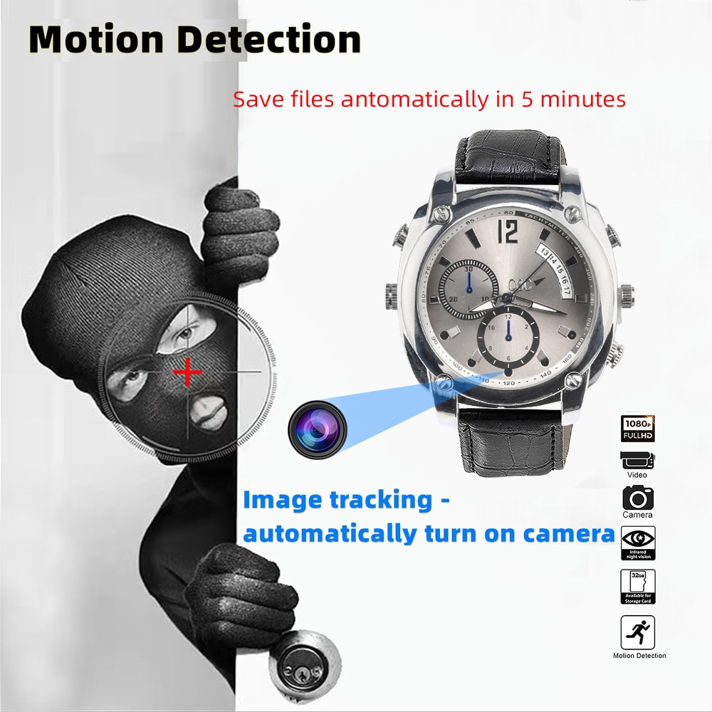 Wrist watch with on sale camera and voice recorder