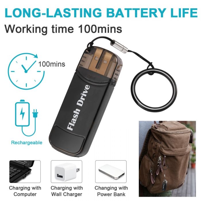 Flash Drive Mini Camera with Invisible Len Body USB Disk Micro Camcorder for Meeting Recording Outdoor 2 - Hidden Camera