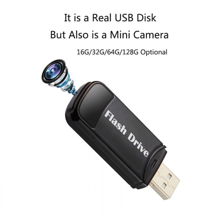 Flash Drive Mini Camera with Invisible Len Body USB Disk Micro Camcorder for Meeting Recording Outdoor 3 - Hidden Camera