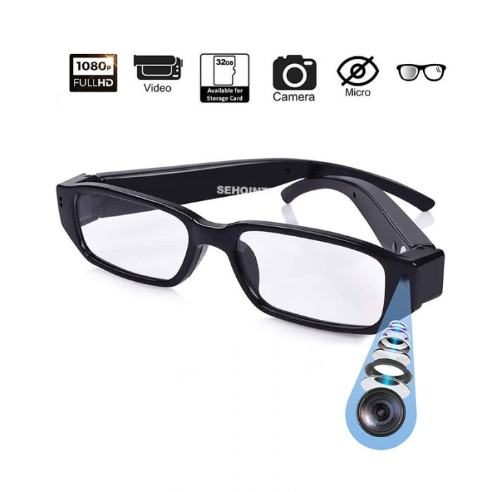 Glasses Camera HD 1080p Video Recorder Portable Wearable Mini Camera Video Record Camcorder Action Cam for - Hidden Camera