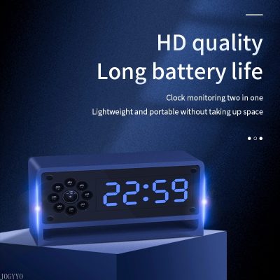 HD 4K Smart Clock Camera Wireless WIFI P2P ip cam Night Vision Motion Detection Home Security 1 - Hidden Camera