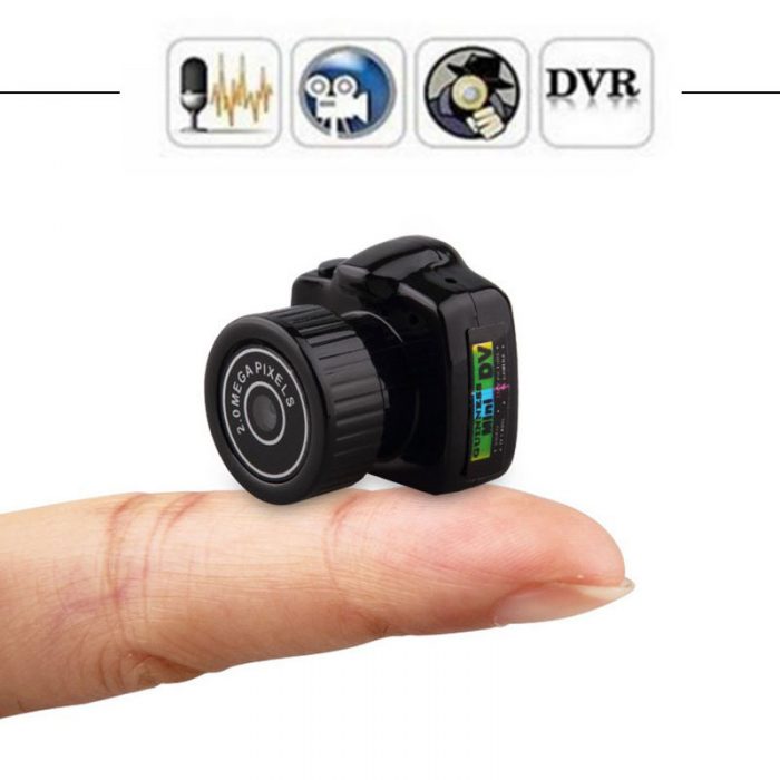 Tiny Mini Camera HD Video Audio Recorder Webcam Y2000 Camcorder Small DV DVR Security Secret Nanny - Hidden Camera