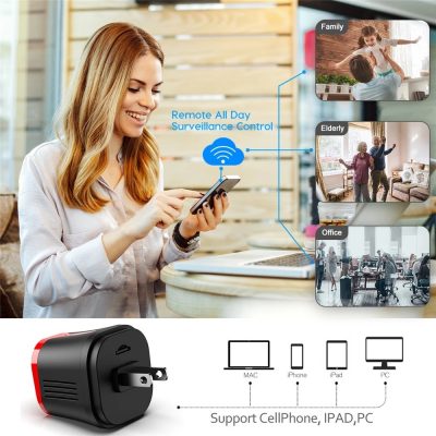 Wifi Camera Power Adapter Plug Micro Camera IP Camera HD Home Security Video Surveillance Night Vision 2 - Hidden Camera