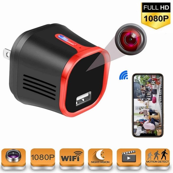 Wifi Camera Power Adapter Plug Micro Camera IP Camera HD Home Security Video Surveillance Night Vision - Hidden Camera